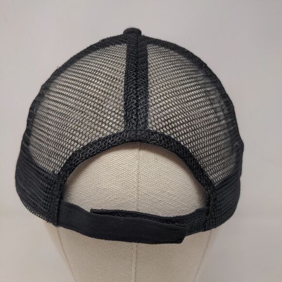 Nissin Men's Strapback Mesh Back Hat Black Adjustable Graphic Bee Logo - Picture 5 of 7